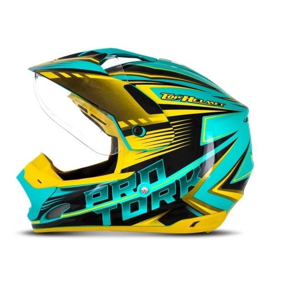CAPACETE CROSS TH-1 VISION ADVENTURE VERDE/AMA 58