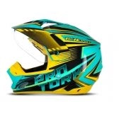 CAPACETE CROSS TH-1 VISION ADVENTURE VERDE/AMA 58
