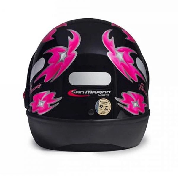 CAPACETE SAN MARINO PRETO 56 FEMME