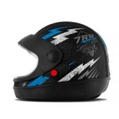 CAPACETE SUPER SPORT PRETO/AZUL 60 788