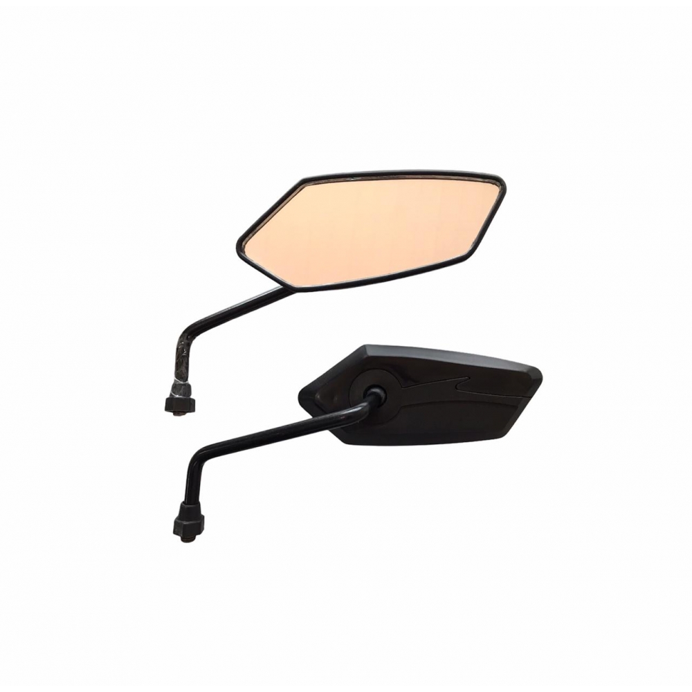 RETROVISOR SILVER BASE PRETA YAMAHA