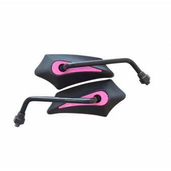 RETROVISOR GOLD BASE ROSA P/ YAMAHA (PAR)