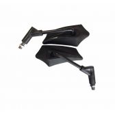 RETROVISOR GOLD BASE PRETA HASTE CUSTOM (PAR)