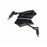 RETROVISOR GOLD BASE PRETA HASTE CUSTOM (PAR)