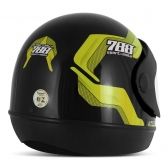 CAPACETE SM PRETO/AMARELO 56
