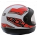 CAPACETE INTERLAGOS BRACO/ VERMELHO 58