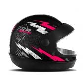 CAPACETE SUPER SPORT PRETO/ROSA 58 788