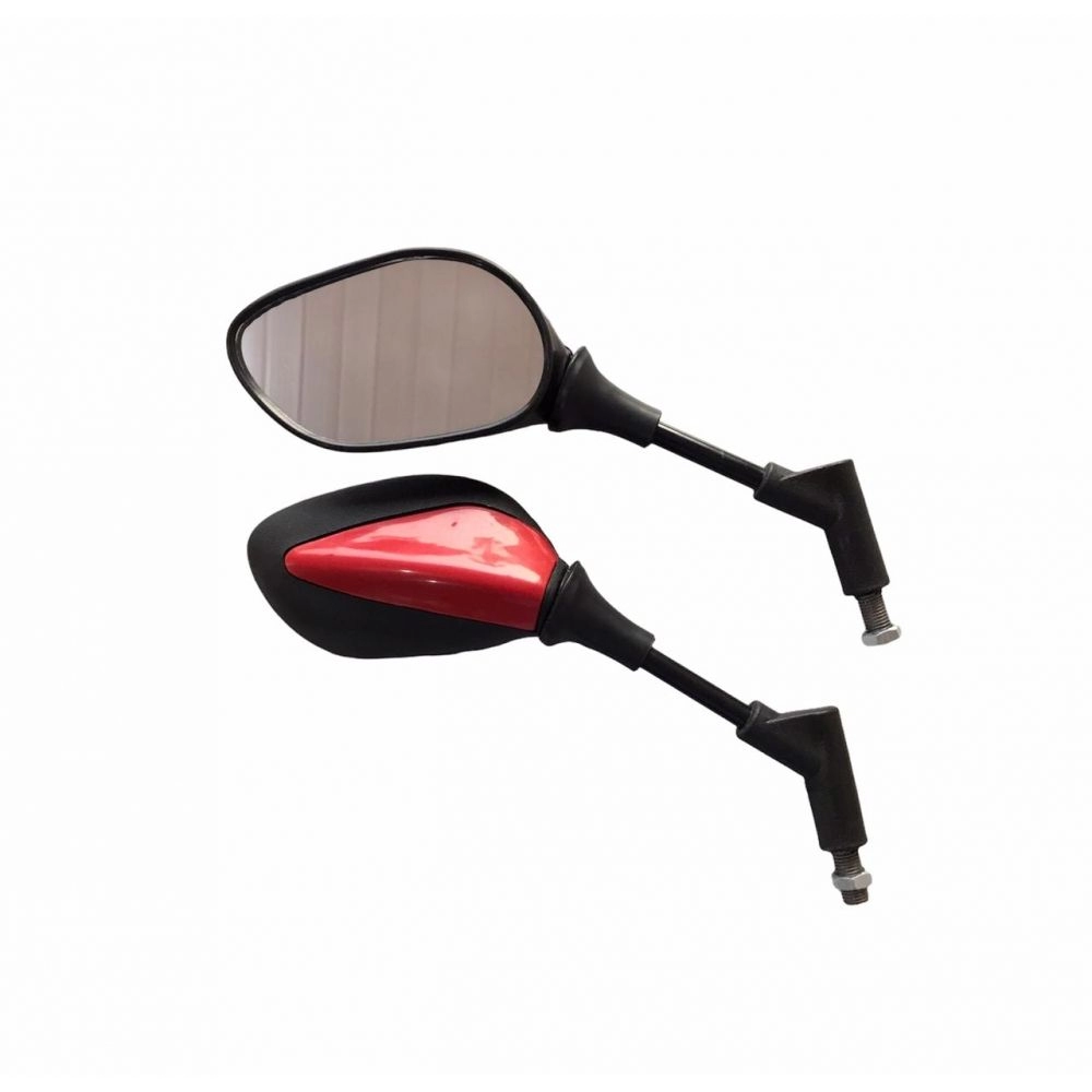 RETROVISOR MINI WEB SUNDOWN BASE VERM P/ YAMAHA