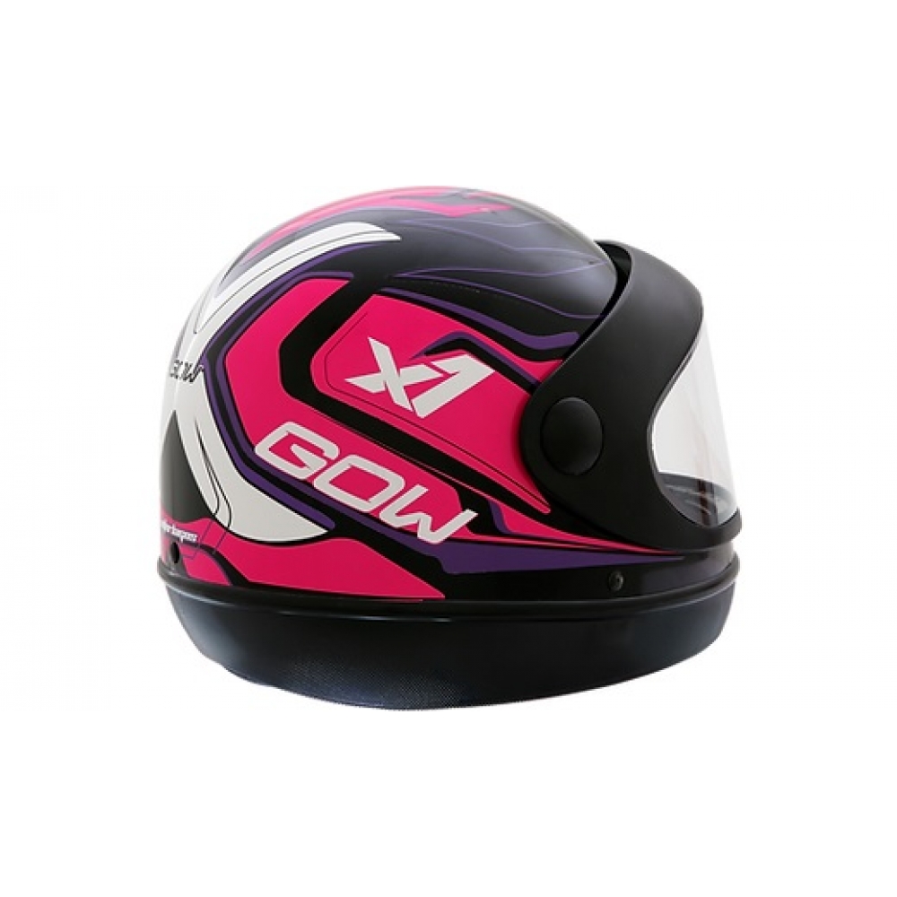 CAPACETE INTERLAGOS X1 PRETO/ ROSA 56