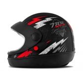 CAPACETE SUPER SPORT PRETO/VERMELHO 56 788