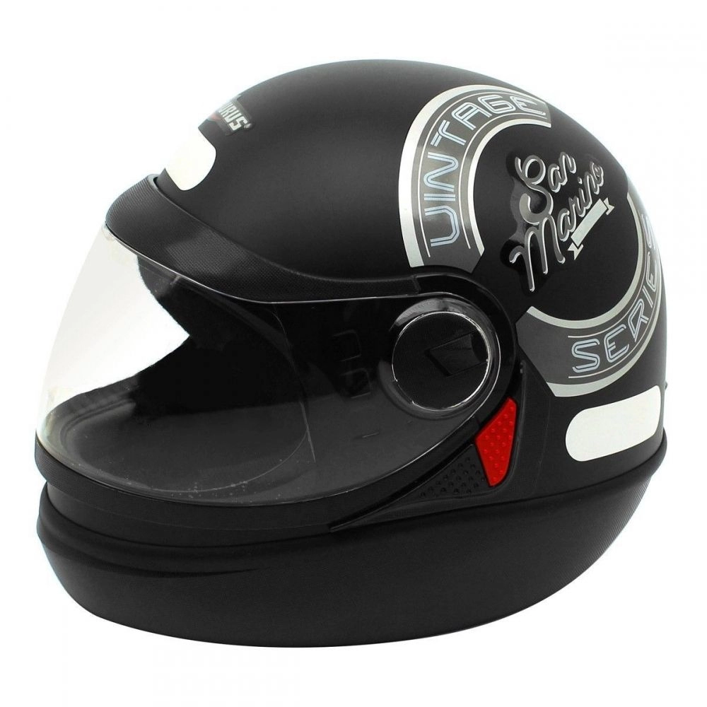 CAPACETE SAN MARINO NEW CLASSIC PRETO FOSCO 60
