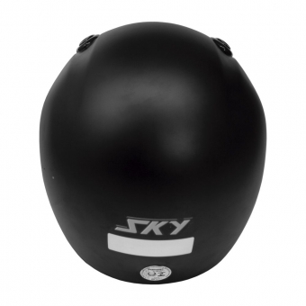 CAPACETE SKY NIMBUS PRETO FOSCO C/ A CINZA 62