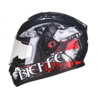 CAPACETE B-12 HUNT PTO F/VERMELHO 60