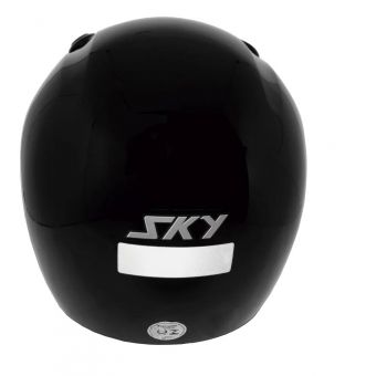 CAPACETE SKY NIMBUS PRETO BRILHO C/ A CINZA 62