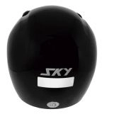 CAPACETE SKY NIMBUS PRETO BRILHO C/ A CINZA 62