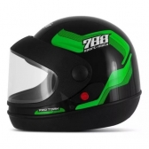 CAPACETE SM PRETO/VERDE 56