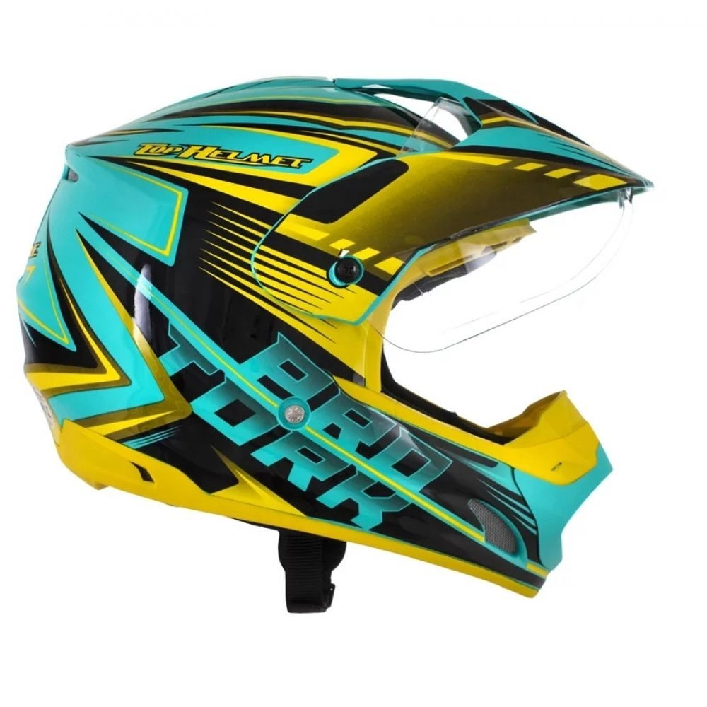 CAPACETE CROSS TH-1 VISION ADVENTURE VERDE/AMA 58