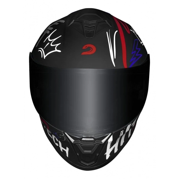 CAPACETE HIT FASTER MATTE BLACK/RED 58/M