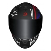 CAPACETE HIT FASTER MATTE BLACK/RED 58/M