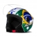 CAPACETE NEW LIBERTY 3 PATRIOTA BRANCO/VERDE 60