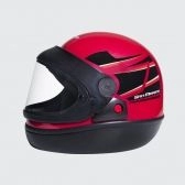 CAPACETE SAN MARINO TITANIUN VERMELHO/PRETO 58