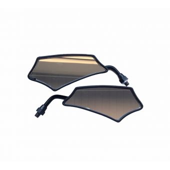 RETROVISOR GOLD BASE PRETA P/ YAMAHA (PAR)