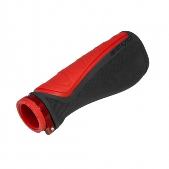 MANOPLA TITAN 125/150 ERGONOMICA PRETO/VERMELHO